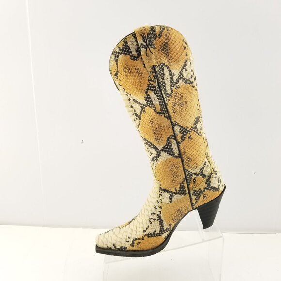 Twisted X Women's  Simulated Snake Skin Cowboy Western Boots Size 7.5B - Picture 10 of 16